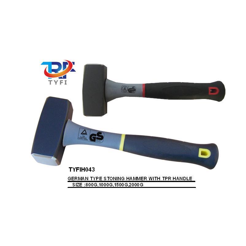 TPR柄德式石工錘